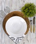 Hermia Plato de Servicio PT025126F004A0000000AMTE00 Cerámica Blanco 26 cm